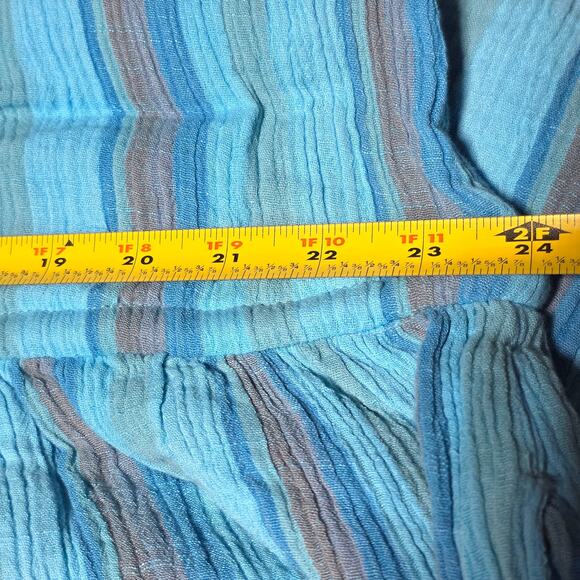 Sundance Adley Sundress Sleeveless Sz Large XL Turquoise Blue Gauze Beach $128 - Picture 14 of 15